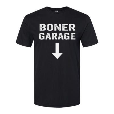 Funny Joke Boner Garage Softstyle CVC T-Shirt