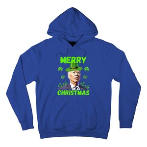 Funny Joe Biden Merry Christmas Confused St Patricks Day Hoodie