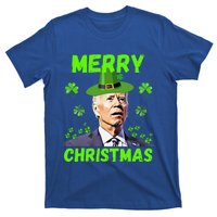 Funny Joe Biden Merry Christmas Confused St Patricks Day T-Shirt