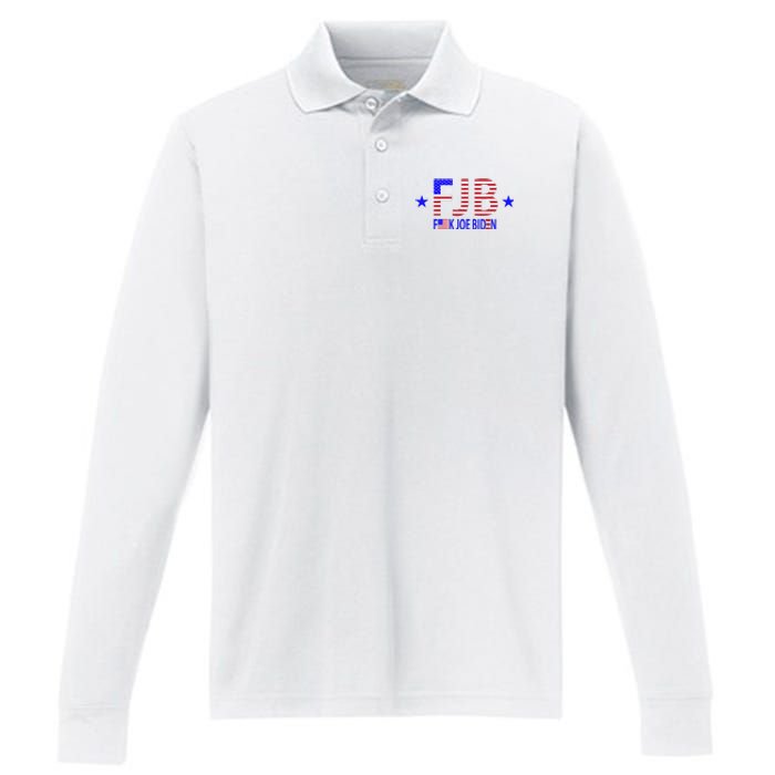 F Joe Biden FJB Performance Long Sleeve Polo