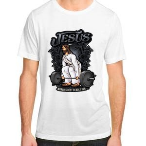 Funny Jesus Christian Weight Lifting Gym Gag Gifts Adult ChromaSoft Performance T-Shirt