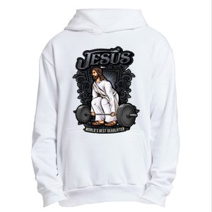 Funny Jesus Christian Weight Lifting Gym Gag Gifts Urban Pullover Hoodie