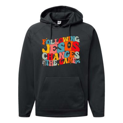 Following Jesus Changes The Game Faith Based Twists And Turns Vbs Crew Performance Fleece Hoodie