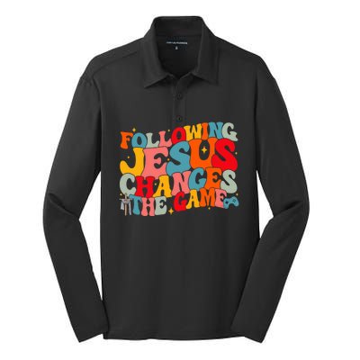 Following Jesus Changes The Game Faith Based Twists And Turns Vbs Crew Silk Touch Performance Long Sleeve Polo