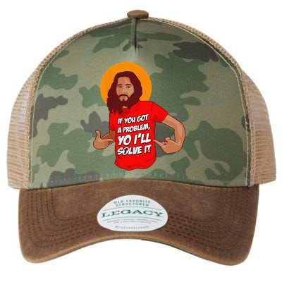 Funny Jesus Christian Meme Yo Ill Solve It Christmas Legacy Tie Dye Trucker Hat