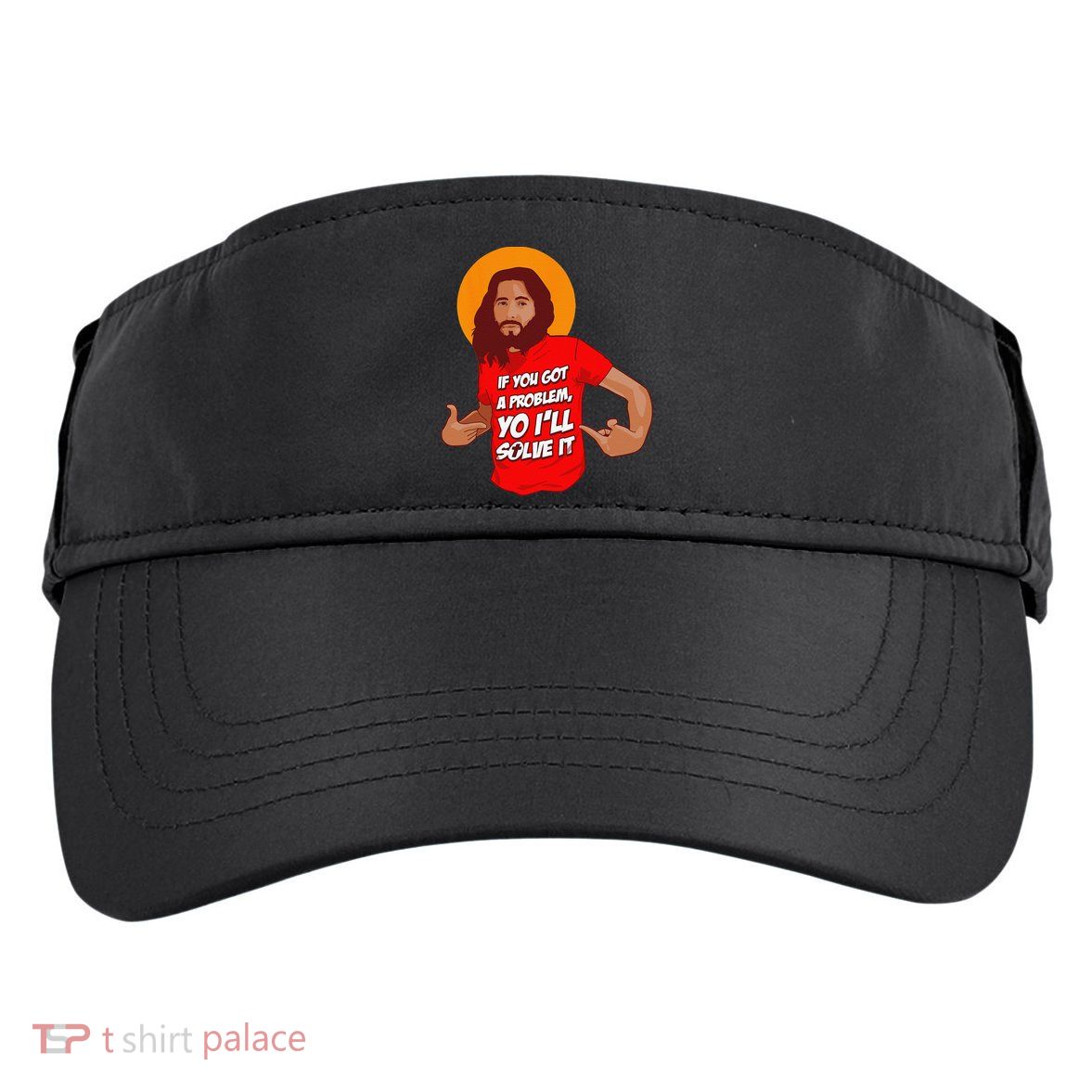 Funny Jesus Christian Meme Yo Ill Solve It Christmas Adult Drive Performance Visor