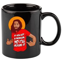 Funny Jesus Christian Meme Yo Ill Solve It Christmas 11oz C Handle Ceramic Mug
