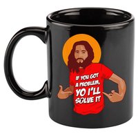 Funny Jesus Christian Meme Yo Ill Solve It Christmas 11oz C Handle Ceramic Mug