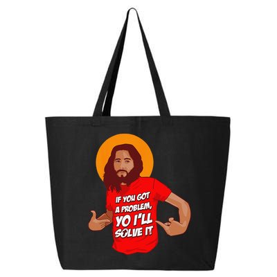 Funny Jesus Christian Meme Yo Ill Solve It Christmas 25L Jumbo Tote