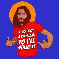 Funny Jesus Christian Meme Yo Ill Solve It Christmas Button