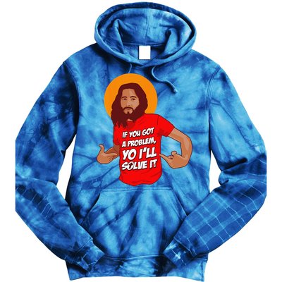 Funny Jesus Christian Meme Yo Ill Solve It Christmas Tie Dye Hoodie