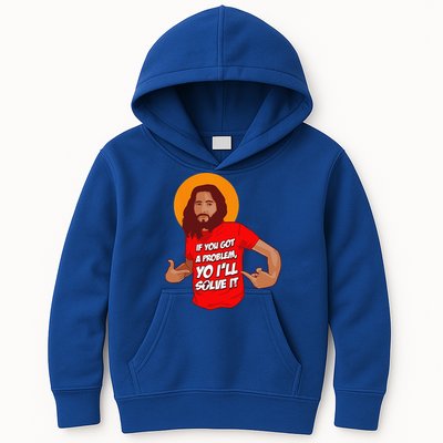 Funny Jesus Christian Meme Yo Ill Solve It Christmas Kids Hoodie