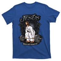 Funny Jesus Christian Weight Lifting Gym Gag Gifts T-Shirt