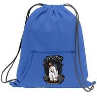 Funny Jesus Christian Weight Lifting Gym Gag Gifts Sweatshirt Cinch Pack Bag