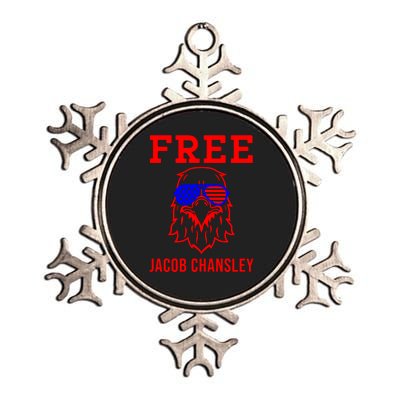 Free Jacob Chansley MAGA Conservative January 6 Metallic Star Ornament