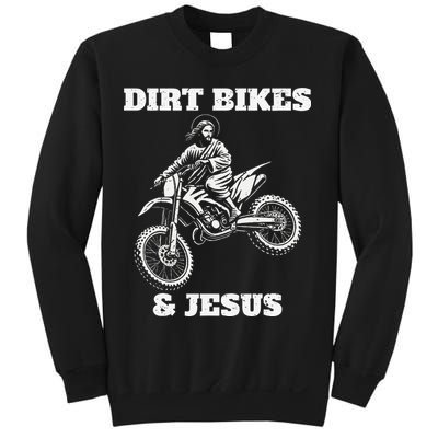 Funny Jesus Christ Dirtbike Motorcross Motocross Dirt Bike Sweatshirt