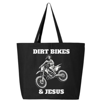 Funny Jesus Christ Dirtbike Motorcross Motocross Dirt Bike 25L Jumbo Tote
