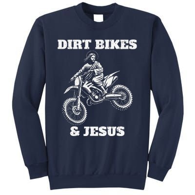 Funny Jesus Christ Dirtbike Motorcross Motocross Dirt Bike Sweatshirt