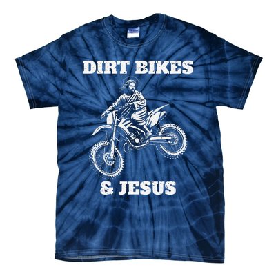 Funny Jesus Christ Dirtbike Motorcross Motocross Dirt Bike Tie-Dye T-Shirt