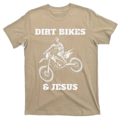 Funny Jesus Christ Dirtbike Motorcross Motocross Dirt Bike T-Shirt