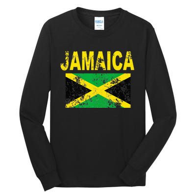 Flag Jamaica Cool Jamaican Flags Women Gift Tall Long Sleeve T-Shirt