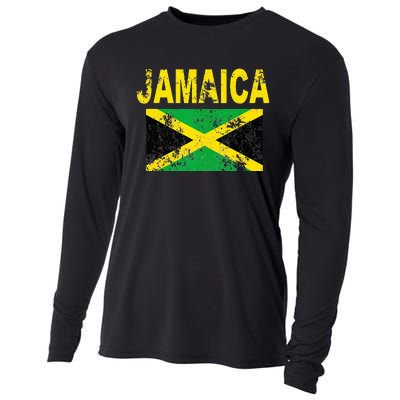 Flag Jamaica Cool Jamaican Flags Women Gift Cooling Performance Long Sleeve Crew