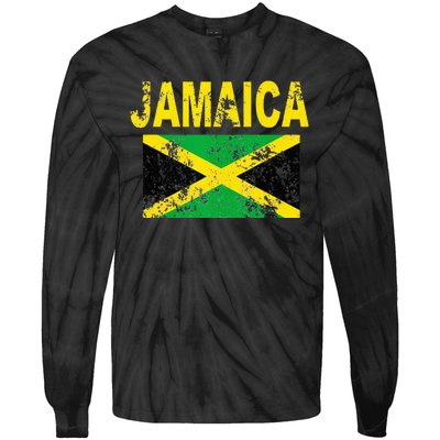 Flag Jamaica Cool Jamaican Flags Women Gift Tie-Dye Long Sleeve Shirt