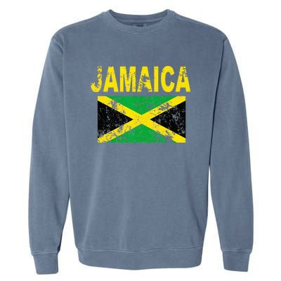 Flag Jamaica Cool Jamaican Flags Women Gift Garment-Dyed Sweatshirt