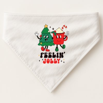 Feelin Jolly Christmas USA-Made Doggie Bandana