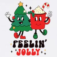 Feelin Jolly Christmas 11oz C Handle Ceramic Mug