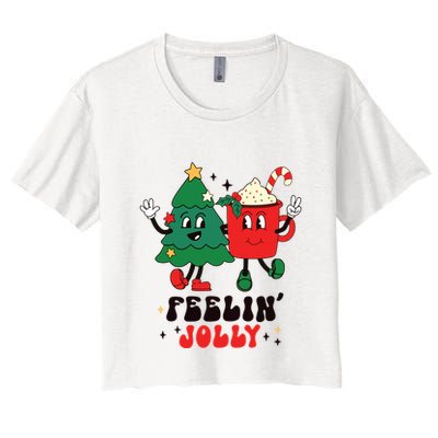 Feelin Jolly Christmas Crop Top
