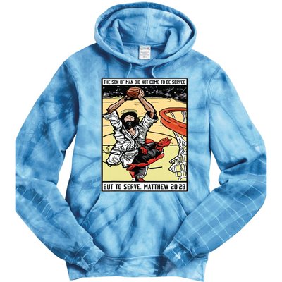 Funny Jesus Christian Playing Basketball Gift For Boy Tie Dye Hoodie