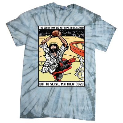 Funny Jesus Christian Playing Basketball Gift For Boy Tie-Dye T-Shirt