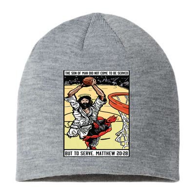 Funny Jesus Christian Playing Basketball Gift For Boy Sustainable Beanie