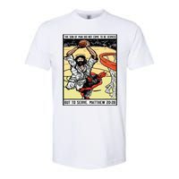 Funny Jesus Christian Playing Basketball Gift For Boy Softstyle® CVC T-Shirt