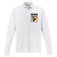 Funny Jesus Christian Playing Basketball Gift For Boy Performance Long Sleeve Polo