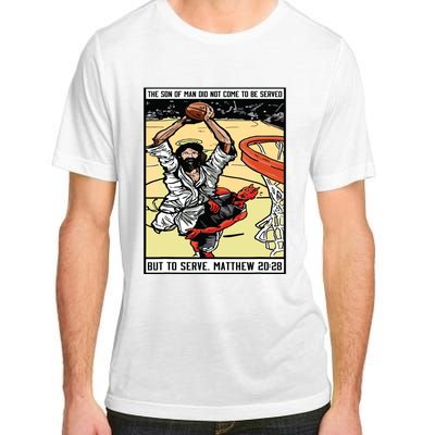 Funny Jesus Christian Playing Basketball Gift For Boy Adult ChromaSoft Performance T-Shirt