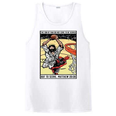 Funny Jesus Christian Playing Basketball Gift For Boy PosiCharge Competitor Tank