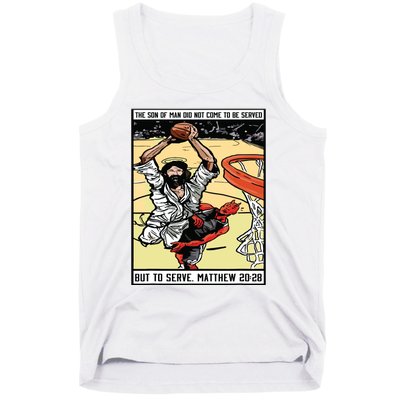 Funny Jesus Christian Playing Basketball Gift For Boy Tank Top