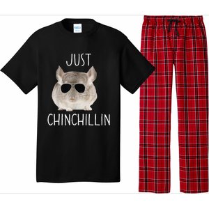 Funny Just Chinchillin Chinchilla Bro Relaxing Chillin Pajama Set