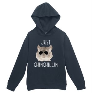 Funny Just Chinchillin Chinchilla Bro Relaxing Chillin Urban Pullover Hoodie