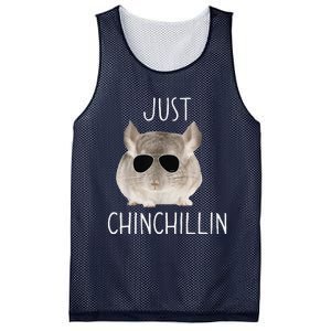 Funny Just Chinchillin Chinchilla Bro Relaxing Chillin Mesh Reversible Basketball Jersey Tank