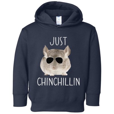 Funny Just Chinchillin Chinchilla Bro Relaxing Chillin Toddler Hoodie