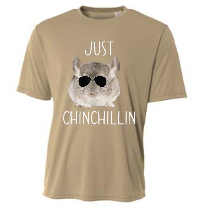 Funny Just Chinchillin Chinchilla Bro Relaxing Chillin Cooling Performance Crew T-Shirt