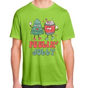 Feelin Jolly Christmas Graphic Adult ChromaSoft Performance T-Shirt