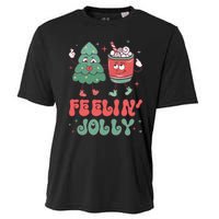 Feelin Jolly Christmas Graphic Cooling Performance Crew T-Shirt