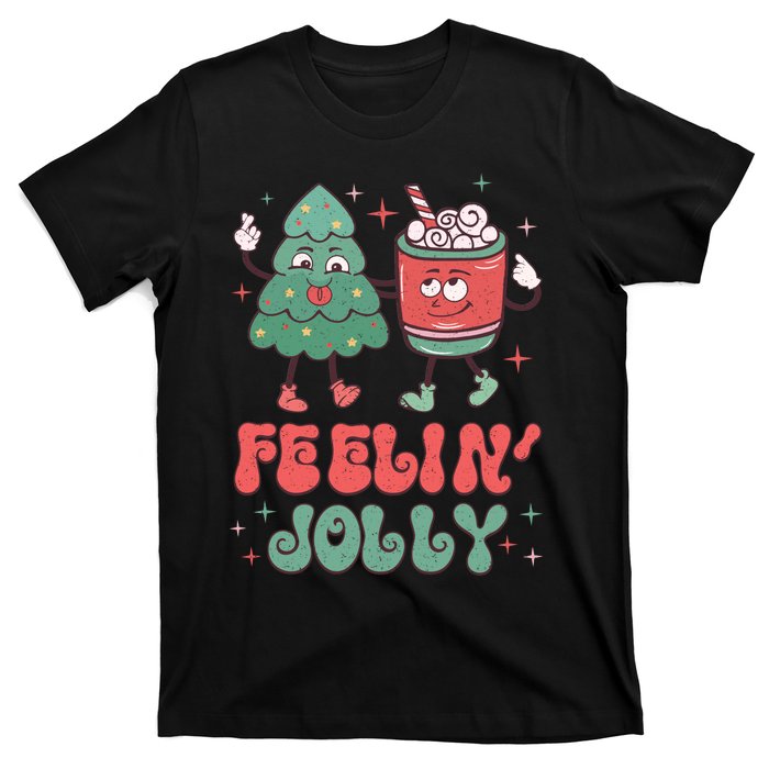 Feelin Jolly Christmas Graphic T-Shirt