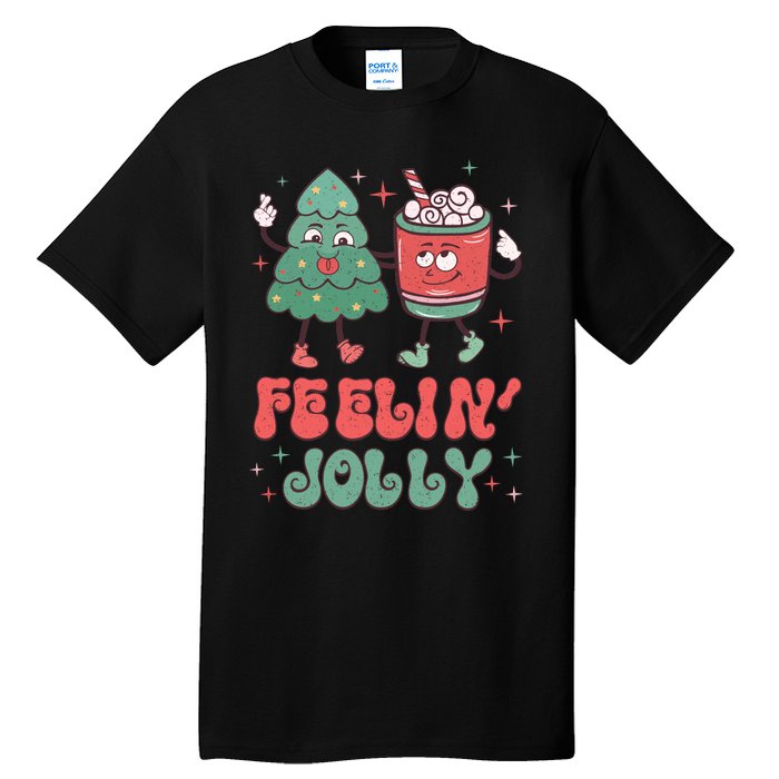 Feelin Jolly Christmas Graphic Tall T-Shirt