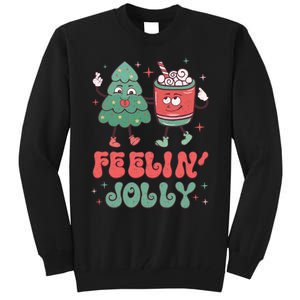 Feelin Jolly Christmas Graphic Tall Sweatshirt