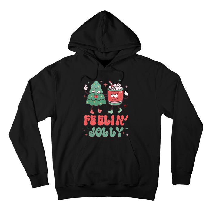 Feelin Jolly Christmas Graphic Tall Hoodie